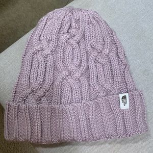Lavender North Face Beanie
